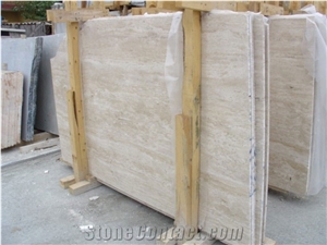 Classic Light Travertine Slabs & Tiles, Beige Travertine Tiles & Slabs Turkey