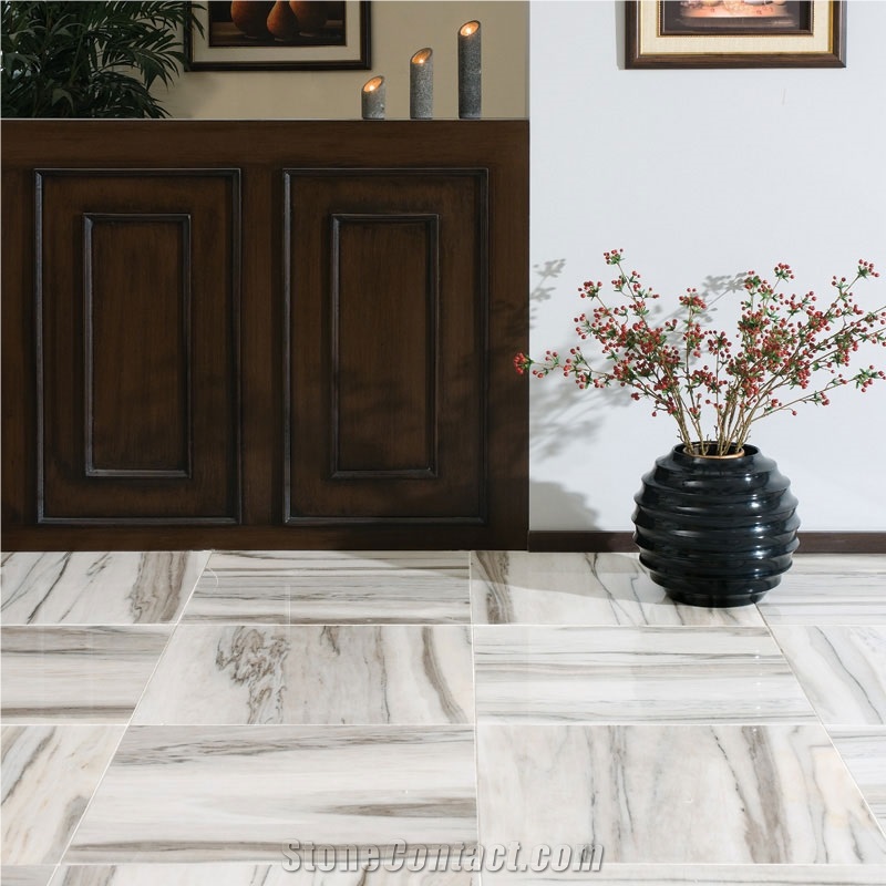 Skyline White Marble Slab, White Marble Tiles & Slabs Turkey, Flooring Tiles