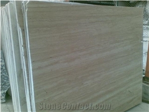 Vein Cut Light Travertine from Turkey, Beige Travertine Turkey Tiles & Slabs