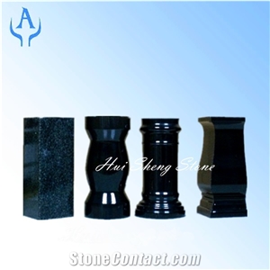 Vase De Granit Monumental , Granit Noir Vase De Granit Monumental , Granit Noir