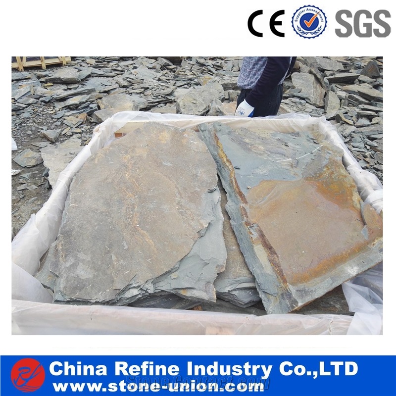 Brown Slate Random Stone Flagstone