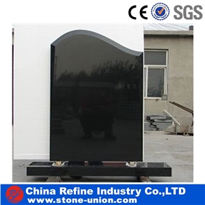 Cemetery Granite Stone Black Monument, Russian Style Monument , Memorial Monument