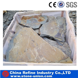 China Brown Slate Flooring Flagstone Outdoor Paver
