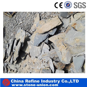 China Rusty Slate Flagstone,Crazy Yellow Slate