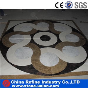 Marble Medallion Flooring, Square Popular Marble Tiles
