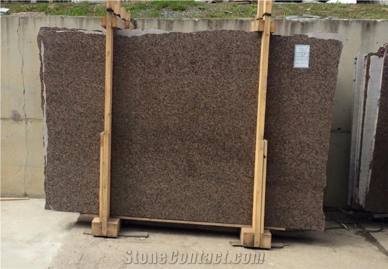 Coral Mist Granite Tiles & Slabs, Brown Ukraine Granite Tiles & Slabs