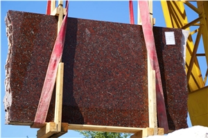 Santiago Red Granite Slabs, Rosso Santiago Ukraine Granite Tiles & Slabs