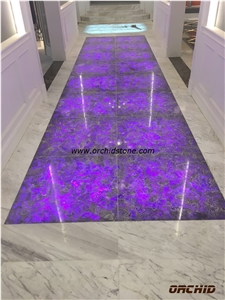 Amethyst Semi Precious Stone Translucent Flooring Tiles,Wall Cladding Tiles,Lilac Lilac Quartz Semi-Precious Stone for Countertops,Work Tops,Vanity Tops,Bar Tops,Island Tops,Amethyst Gemstone Slabs