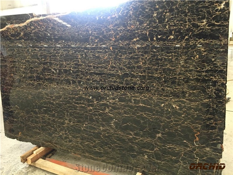 Athena Portoro Black & Gold Marble Tiles & Slabs,China Portoro Black & Gold Marble Wall Cladding Tiles