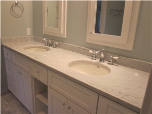 Carrara White Vanitytop Bathtop Carrara Countertop