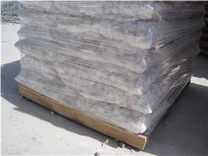Snow White Pebble Packed by Pallet