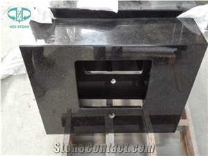 Black Galaxy Granite Custom Vanity Tops