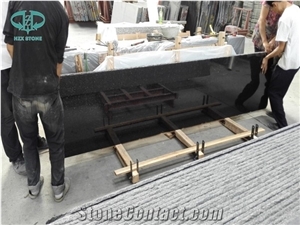 Black Galaxy Granite Custom Vanity Tops