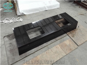 Black Galaxy Granite Custom Vanity Tops