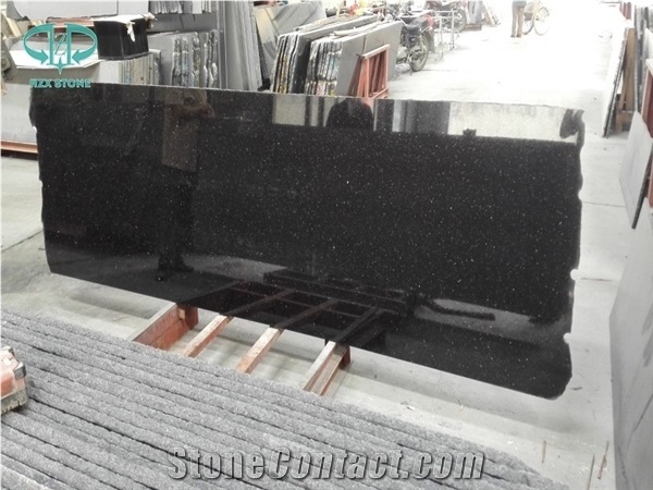 Black Galaxy Granite Custom Vanity Tops