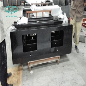 Black Galaxy Polished Bath Countertop/Bathroom Top/Desk Top/Vanity Top