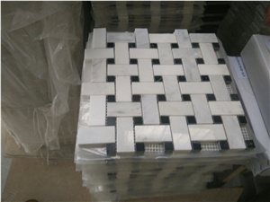 Cararra White Marble Polish Mosaic Tiles