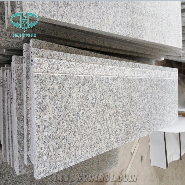 China Grey Granite G602 White Snow Granite Slabs, Tiles, Cheaper White Stone Light White Granite Royal White New Gray Granite Big Flower Granite
