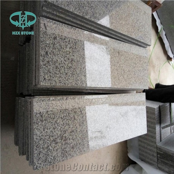 China Grey Granite G602 White Snow Granite Slabs, Tiles, Cheaper White Stone Light White Granite Royal White New Gray Granite Big Flower Granite