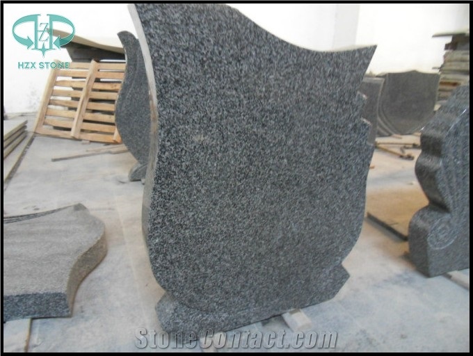 China Impala Black Granite Gravestone,Headstone,Cross Tombstone