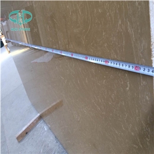 China Light Emperador Polished Artificial Marble Slabs