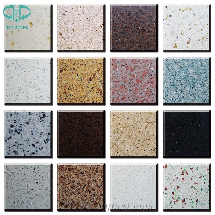 Colorful Quartz Slabs for Flooring