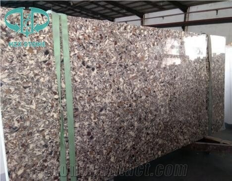 Colorful Quartz Slabs for Flooring