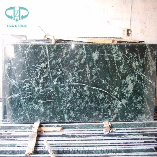 Dark Green Marble Tile & Slab, Verda Green Marble Floor Covering Tiles