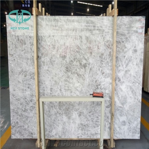 Drana White Marble,Silver Fox Marble,Translucent Silver Fox Marble Tile&Slab, China Grey Marble Slab