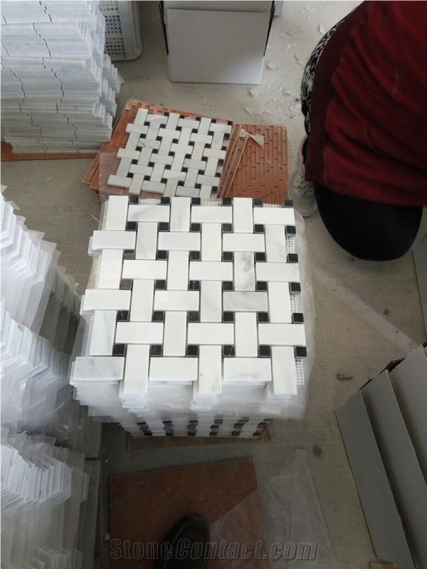 Eastern White Marble Mosaic Tile,Oriental White Marble Mosaic,Dynasty White Marble Mosaic ,Polished Mosaic Pattern and Tiles,China White Marble Mosaic Tiles and Pattern for Wall & Floor Covering