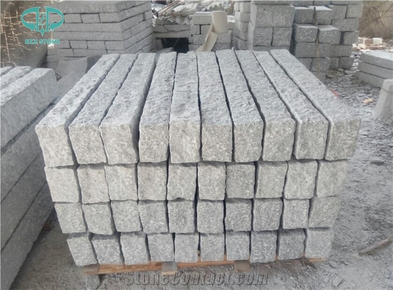 G603 Grey Granite Road Kerbs,Curbs,Garden Fence,Gate Columns,Gate Pillars,Palisade, Rough-Picked,Pineapple