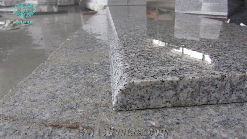 G603 Light Grey Granite Steps & Risers,Stairs & Risers,Polished,Honed and Flamed