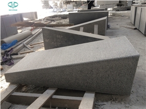 G654 Padang Dark Ballentine Grey Granite Road Transition Kerbs, Vehicle Barrier,Kerbstones,Curbstone,Road Kerb Stone