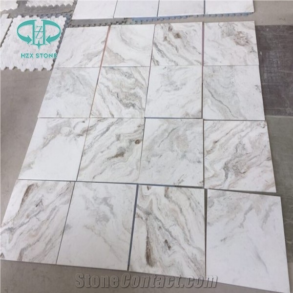 Jade White Marble Tiles Vein Cut/Cross Cut for Flooring/Wall