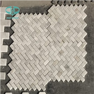 Jade White Polished Hexagon/Brick Mosaic for Wall