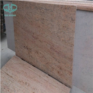 Kashmir Gold Granite Tiles & Slabs, India Yellow Granite Polished Floor Covering Tiles, Walling Tiles