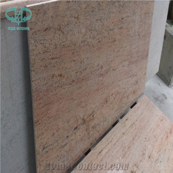 Kashmir Gold Granite Tiles & Slabs, India Yellow Granite Polished Floor Covering Tiles, Walling Tiles