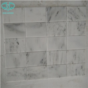 Marble Mosaic Tile 15*15*8, Marble Mosaic Tile 15*15*4, White Color Marble Mosaic Tile, Polished Surface Mosaic, Garden & Balcony Marble Mosaic, Kitchen Marble Mosaic, Elevator Mosaic