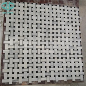 Marble Mosaic Tile 15*15*8, Marble Mosaic Tile 15*15*4, White Color Marble Mosaic Tile, Polished Surface Mosaic, Garden & Balcony Marble Mosaic, Kitchen Marble Mosaic, Elevator Mosaic
