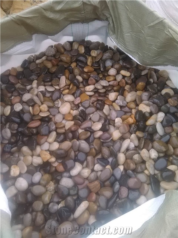 Polished Colorful Pebbles,Mixed Pebble Stone,River Stone
