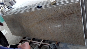 Polished G682,Sunset Gold,China Yellow,Giallo Yellow,Gold Leaf China,Golden Cristal,Golden Crystal Granite Small Slabs