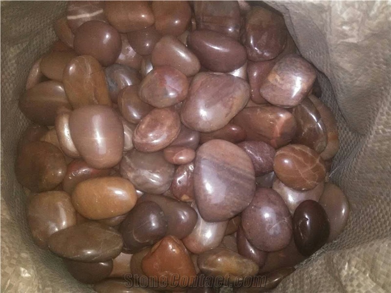 Polished Red Pebbles,Pebblestone,River Stone