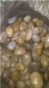 Polished Yellow Pebbles,Pebblestone,River Stone