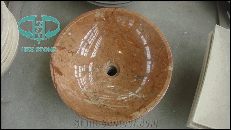 Red Marble Sink (Bowl), White Marble Sinks