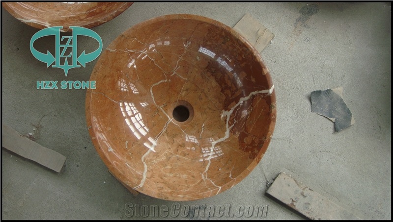 Red Marble Sink (Bowl), White Marble Sinks