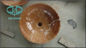 Red Marble Sink (Bowl), White Marble Sinks