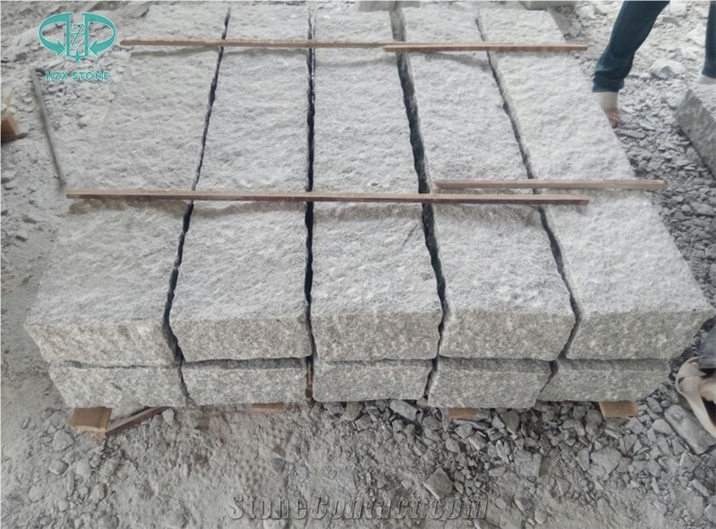 Rough-Picked,Pineapple G603 Grey Granite Road Kerbs