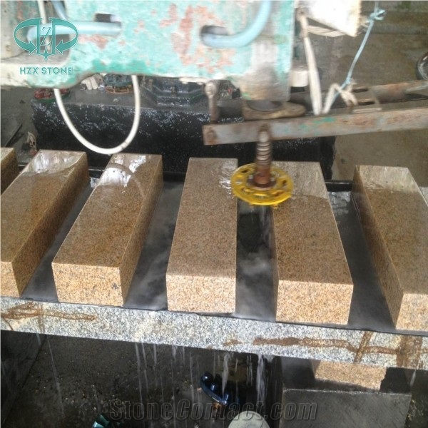 Rusty Yellow Beige G682,Sunset Gold G682 Granite, G350, Shandong Yellow Rusty Granite Flamed Slabs Tiles Paving, Wall Cladding Covering, Landscaping Decoration Building Project
