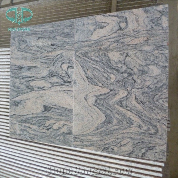 Silver Waves Granite Wall Tiles, China Juparana Floor Tile, Desert Gold Granite Tiles, Desert Flower