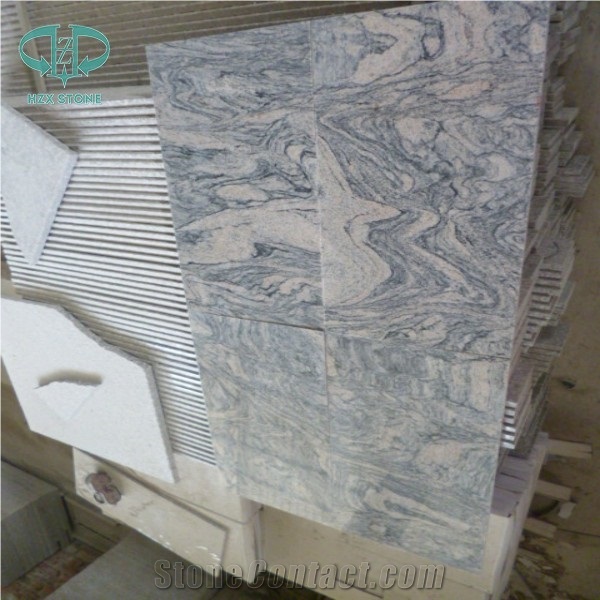 Silver Waves Granite Wall Tiles, China Juparana Floor Tile, Desert Gold Granite Tiles, Desert Flower